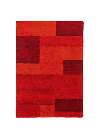 ASTRA Livorno D. 151 Teppich, Polyester, rot, 140 x 200 x 0,27 cm - 