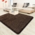 casa pura® hochwertiger Hochflor - Teppich für besonders weiches Laufgefühl | dunkelbraun | 4 Größen | 100x150cm - 
