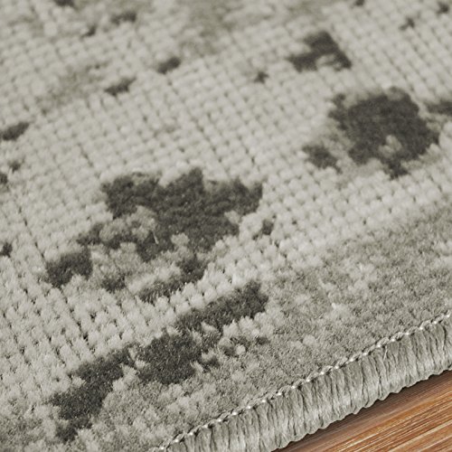 casa pura® Vintage Teppich | viele Größen | im angesagten Shabby Chic Look | für Wohnzimmer, Schlafzimmer, Flur etc. | grau (120x170 cm) -