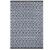 Green Decore - Kunststoff-Teppich für den Außenbereich, blaue und weiß, wendbar, leicht, 120 x 180 cm - 1