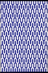 Grün Deko-wendbar-leicht Kunststoff Teppich Jubilee Royal Blau  weiß – 4 X 6 FT (120 x 180 cm), Royal Blau/Weiß - 1