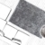 Handgefertigter Uni Hochflor Shaggy Teppich Lurex Moderne Teppiche Grau Weiß, Größe:120cm x 170cm -
