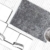 Handgefertigter Uni Hochflor Shaggy Teppich Lurex Moderne Teppiche Grau Weiß, Größe:160cm x 230cm -