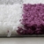 Hochflor Shaggy Teppich kariert in versch. Farben und Größen Langflor Teppiche für Wohnzimmer und Jugendzimmer. (60 x 110 cm, Violett) - 2