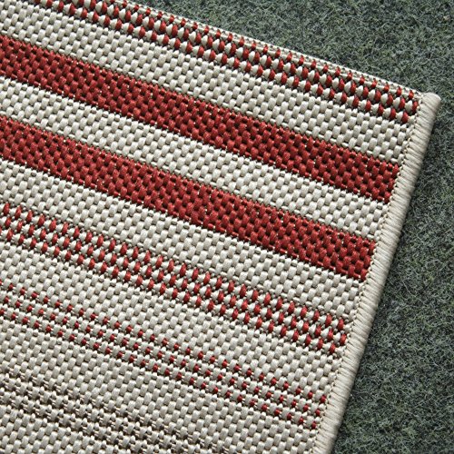 Outdoor-Teppich "Hot Stripes" 110 x 60 cm Kunststoff für Innen und Außen - 3