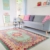Pastell Vintage Teppich | im angesagten Shabby Chic Look | für Wohnzimmer, Schlafzimmer, Flur etc. | Pastell (225 x155 cm) -