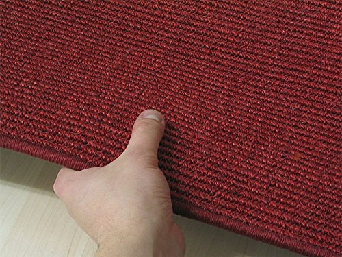 Sisal Natur Teppich Astra Rot in 22 Größen - 3
