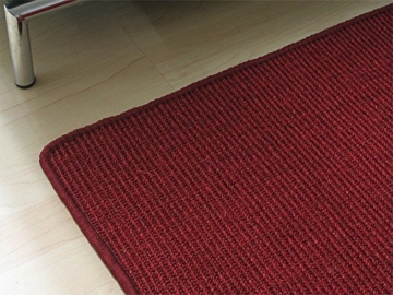 Sisal Natur Teppich Astra Rot in 22 Größen - 4