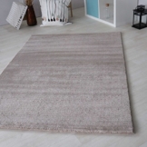 Teppich beige Kurzflor in versch. Größen für Wohnzimmer Jugendzimmer etc, Moderner Teppich schadstofffrei zertifiziert Neu (120 x 170 cm) -