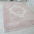 Teppich Vintage Design Rosa Pink für Wohnzimmer Qualitativ mit Medaillon Muster dicht gewebt Kurzflor mit Hoch Tief Struktur (120 x 170 cm) -