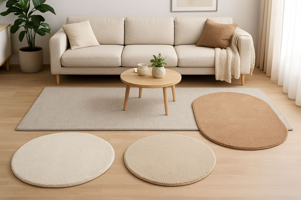 Formen von Wohnzimmer Teppichen