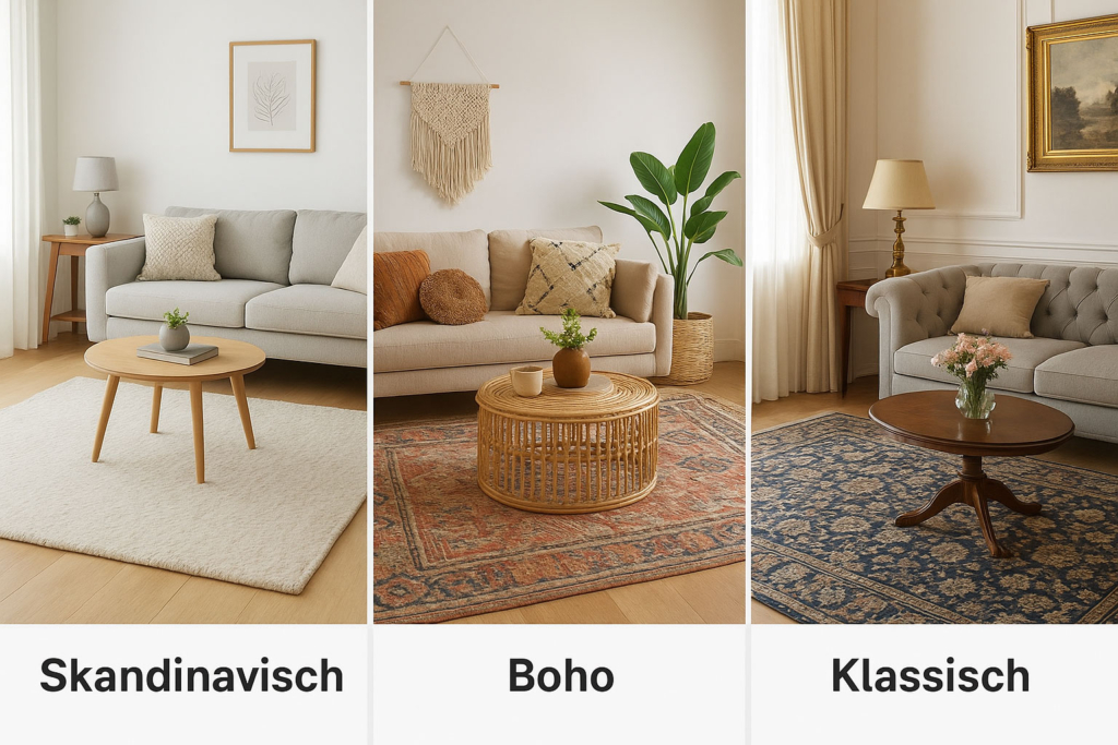 Materialien von Wohnzimmer Teppichen