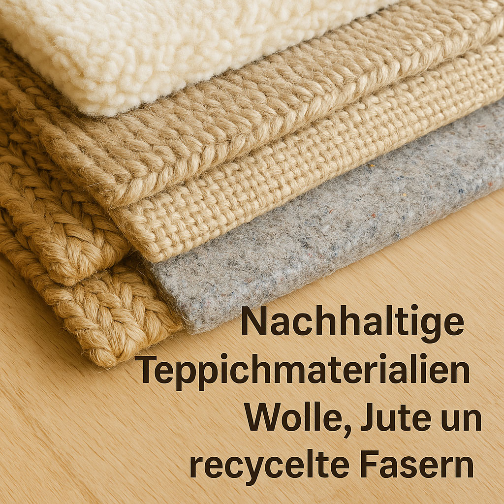 Nachhaltige Teppichmaterialien 2026 Nachhaltige Teppichmaterialien – Wolle, Jute und recycelte Fasern